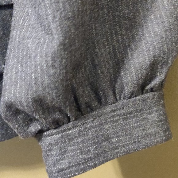 Tibi Grey Pinstripe Wool Short Coat Women's SIZE 4 - Picture 7 of 7
